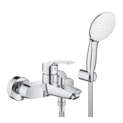   Kádtöltő csaptelep, Grohe Eurosmart kádtöltő Tempesta zuhanyszettel, króm 25276003