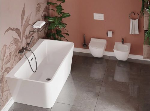 WC papír tartó, Deante Silia fali wc papír tartó, titanium ADI_D211