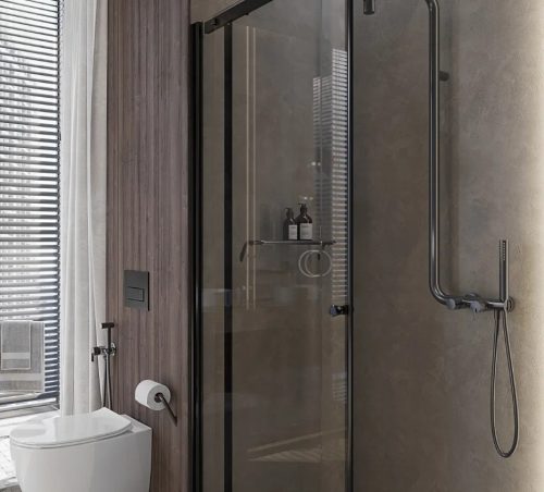 WC papír tartó, Deante Silia fali wc papír tartó, titanium ADI_D211