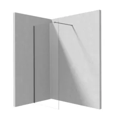 Walk-in, Deante Prizma zuhanyfal, 120 cm, titanium KTJ_D32P