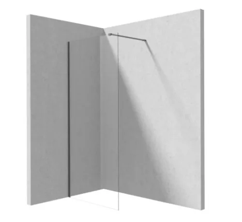 Walk-in, Deante Prizma zuhanyfal, 120 cm, titanium KTJ_D32P