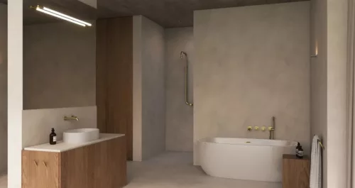 Fogas, Deante Silia szimpla akasztó, szálcsiszolt arany ADI_R111