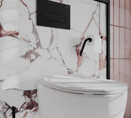 WC papír tartó, Deante Silia fali wc papír tartó, fekete ADI_N211