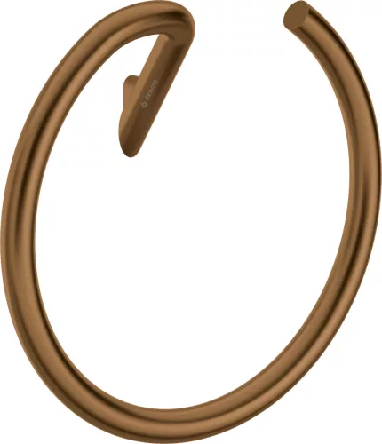Törölközőtartó, Deante Silia Törölköző akasztó, fali, kerek, szálcsiszolt bronz ADI_C611