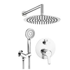   Falba süllyesztett csaptelep, Deante Arnika falsík alatti zuhanyszett, króm NAC_09QP