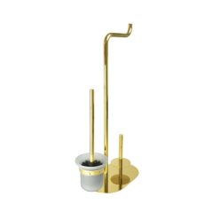   WC papír tartó, Deante Silia 3 funkciós papírtartó állvány, arany ADI_Z732