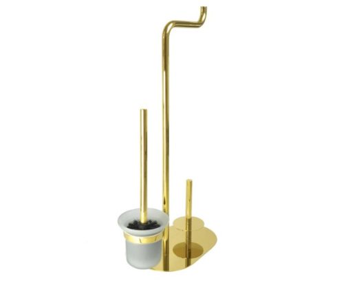 WC papír tartó, Deante Silia 3 funkciós papírtartó állvány, arany ADI_Z732