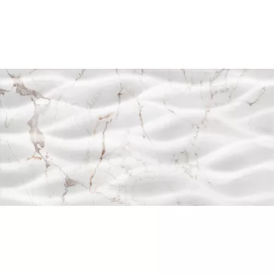 Csempe, KAI Marquina White Leaves 30x60