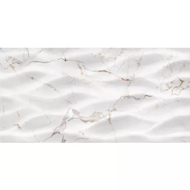 Csempe, KAI Marquina White Leaves 30x60