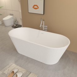   Kád, Aquatrend Alonso Lux szabadonálló kád fehér lefolyóval 170x75