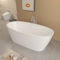   Kád, Aquatrend Lilien szabadonálló kád fehér lefolyóval 170x80