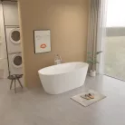Kád, Aquatrend Lilien szabadonálló kád fehér lefolyóval 170x80