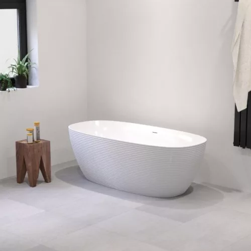 Kád, Aquatrend Lilien szabadonálló kád fehér lefolyóval 170x80