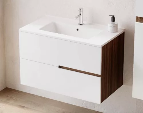 Alsó szekrény, Savinidue Eva 60-as Rovere Moka Bianco Lucido Ev62-Rm-GW-L