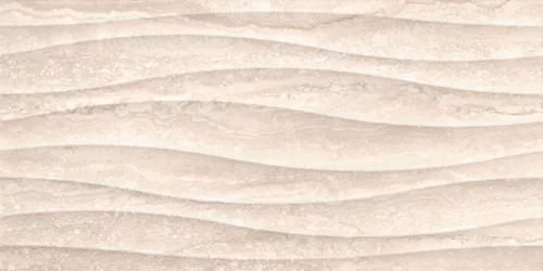 Csempe, Keros Travertino Decor Wave Beige 30x60