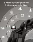 Masszázsfotel, Sanotechnik Primora masszázsfotel, fekete MA2601