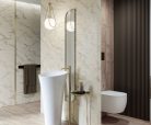 Csempe, Paradyz Serene Bianco STRUKTURA MAT 25x75