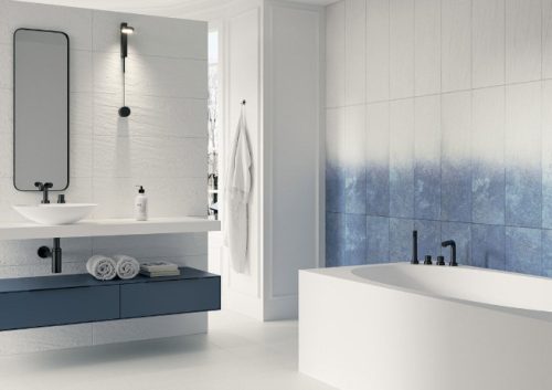 Csempe, Paradyz Nightwish Navy Blue STRUKTURA MAT 25x75