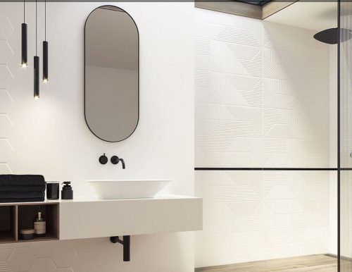 Csempe, Paradyz Woodskin Bianco STRUCTURE A 29,8x89,8