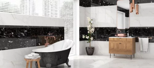 Csempe, Valore CARRARA NEGRO BRILLO 20x60