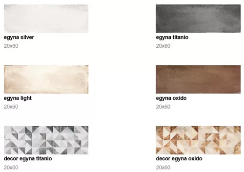 Csempe, Valore EGYNA SILVER 20x60