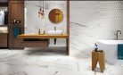 Csempe, Colorker Calacatta Gold Iris Gold White 31,6x100