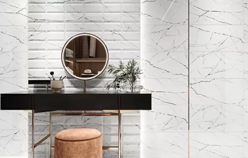 Csempe, Cersanit ARCE WHITE STRUCTURE GLOSSY 29,7X60 G1