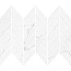   Dekorlap, Cersanit MARINEL WHITE CHEVRON MOSAIC GLOSSY 29,8X25,5