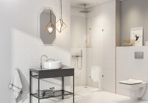 Csempe, Cersanit PS800 WHITE SATIN RECTIFIED 29,8X59,8 G1