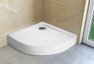 Zuhanytálca, H2O Nero A standard íves 80x80