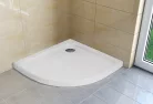 Zuhanytálca, H2O Nero A slim íves 90x90
