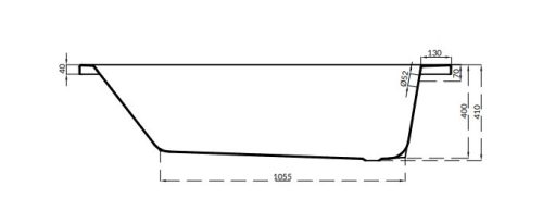 Kád, Cersanit BLISSA EGYENES KÁD 160X70