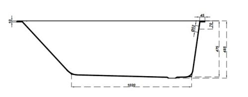 Kád, Cersanit CREA 160X75