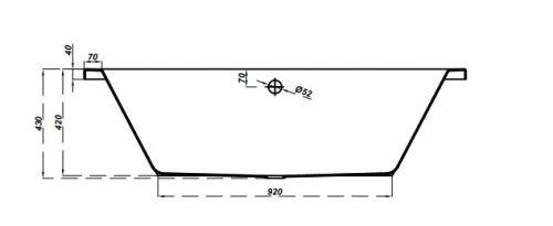 Kád, Cersanit INTRO 150x75