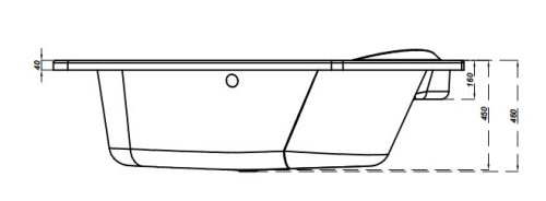 Kád, Cersanit KALIOPE  - JOBBOS 170X110
