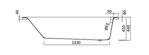 Kád, Cersanit KORAT 180X80