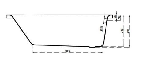 Kád, Cersanit NAO 140x70