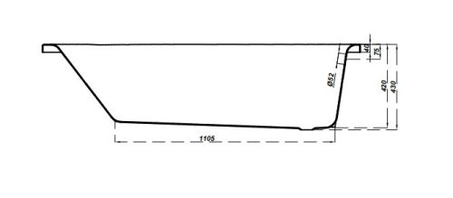 Kád, Cersanit NAO 160x70 S301-243