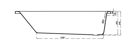 Kád, Cersanit NAO 170x70