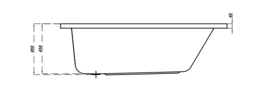 Kád, Cersanit NIKE 150X70