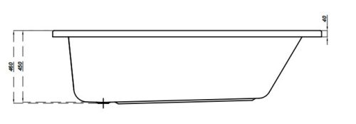 Kád, Cersanit NIKE 170X70