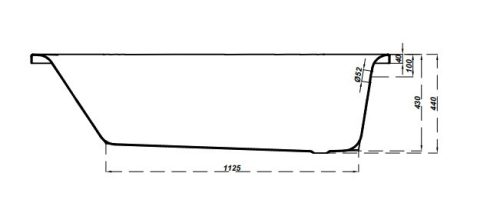 Kád, Cersanit OCTAVIA 160X70