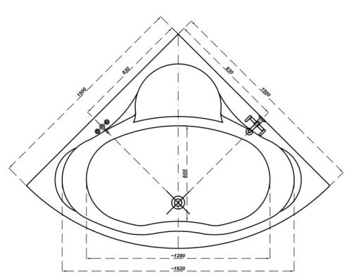 Kád, Cersanit VENUS 150X150