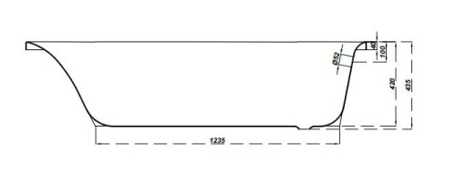 Kád, Cersanit VIRGO 170x75