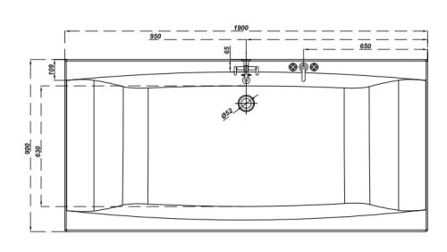 Kád, Cersanit VIRGO 190X90