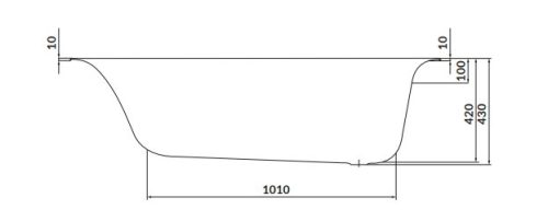 Kád, Cersanit LARGA 150X75
