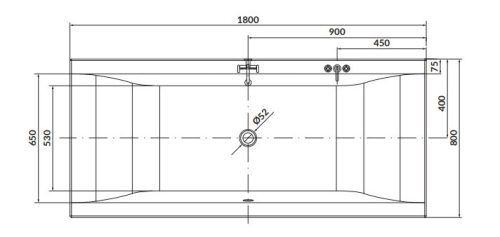 Kád, Cersanit LARGA 180X80