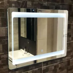 Tükör, Diplon LED-es, 60x80 cm, szögletes J1562