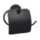 WC papírtartó, Diplon fedeles, fekete SE02972