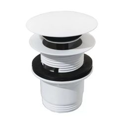   Leeresztő szelep, Diplon WB65B03W mosdóhoz, fehér, nyomógombos